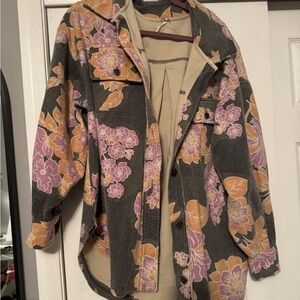 Floral design free people ruby jacket